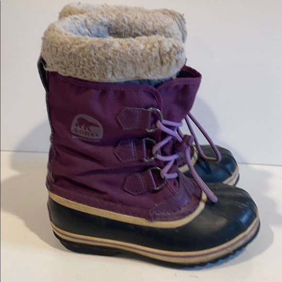 Sorel purple youth Caribou boots - Picture 4 of 5